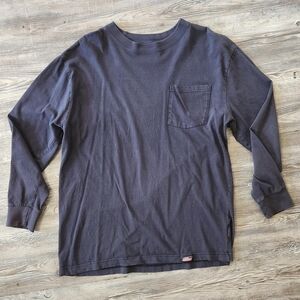 Navy blue Dickies long sleeve pocket tee